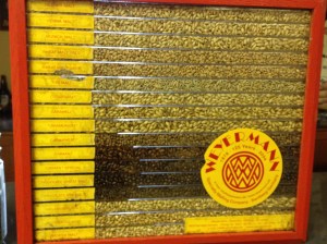 Roasted grains on display at Redhook brewery