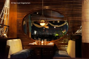 Inside Fred's House Seafood Market and Grill in Cancun, Mexico