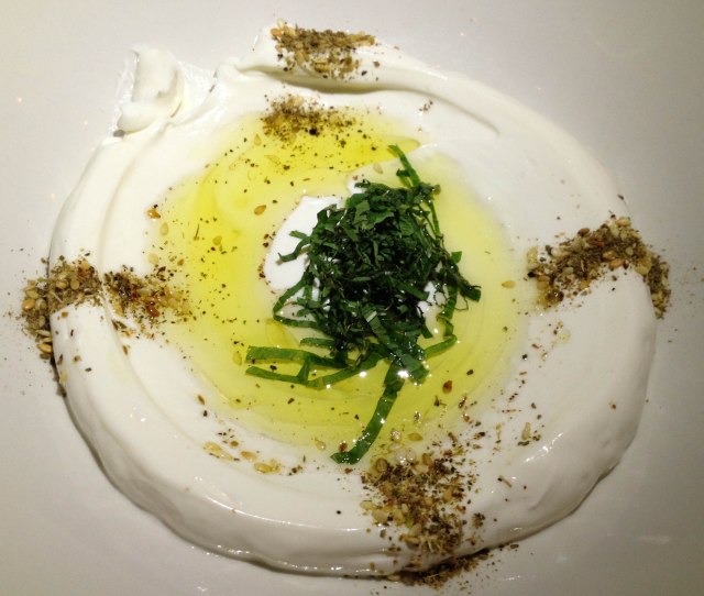 Labne (Strained yogurt) at Ilili NYC