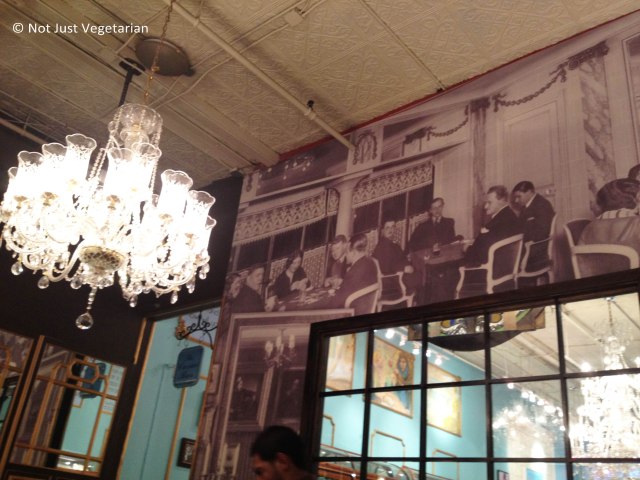 Decor inside MarieBelle in SoHo, NYC