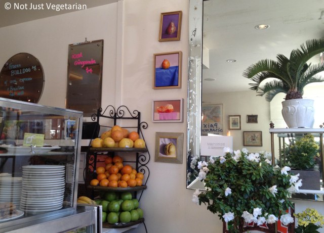 Inside Peacefood Cafe NYC