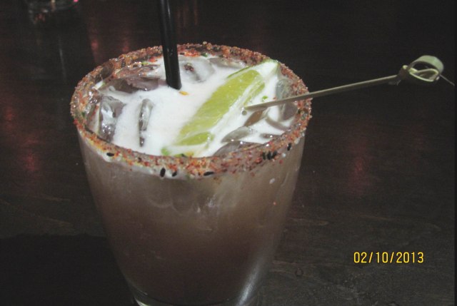 Tamarind Togarashi - a spicy, sweet and sour tequila cocktail served at Zengo NYC