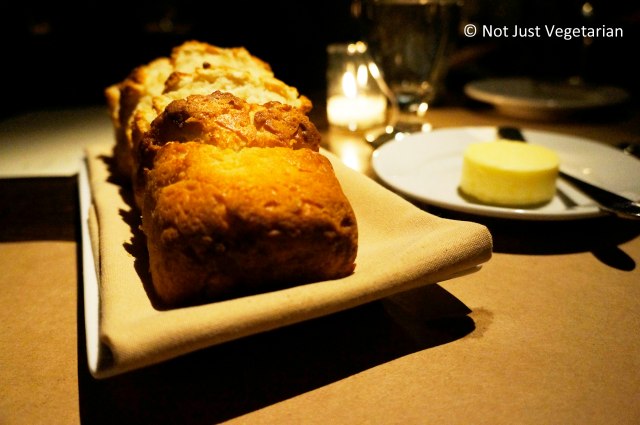 Whiskey bread and cultured butter at Gwynnett St. NYC