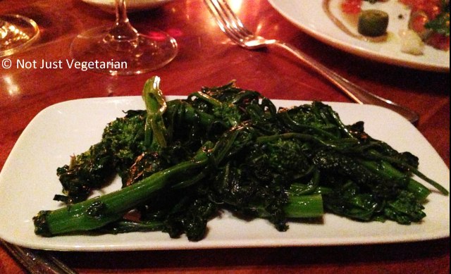 Sauteed rapini (Broccoli rabe) at Hearth NYC