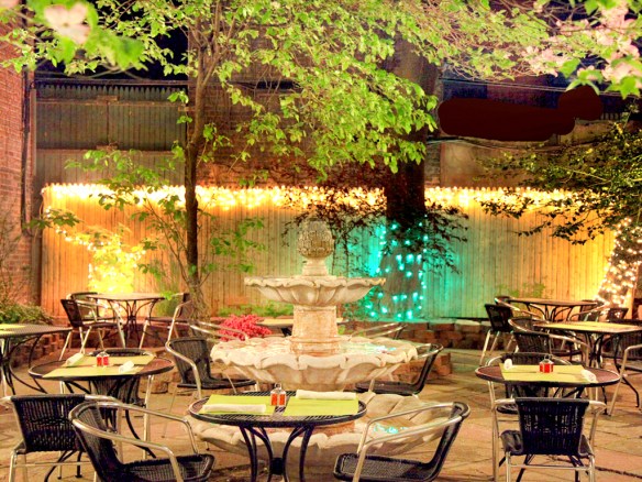 Outdoor Garden at Jeanne & Garden NYC