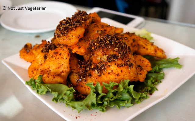Crispy sliced (fried) fish at Lao Dong Bei in Flushing NY