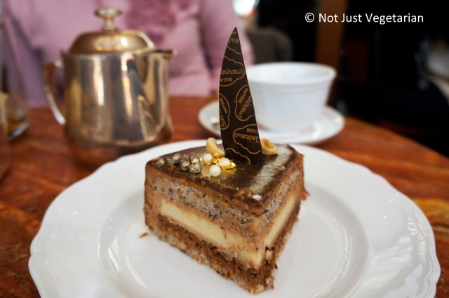 Gianduia (hazelnut sponge, with hazelnut wafer, hazelnut mousse, and layers of hazelnut cream) at Sant Amrboeus on Madison Avenue in NYC