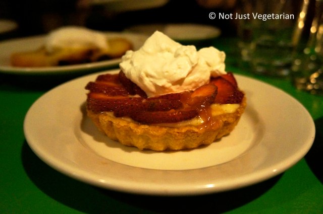 Strawberry tart at Table Verte NYC