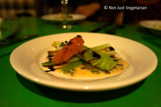 Leeks in Vinaigrette at Table Verte NYC