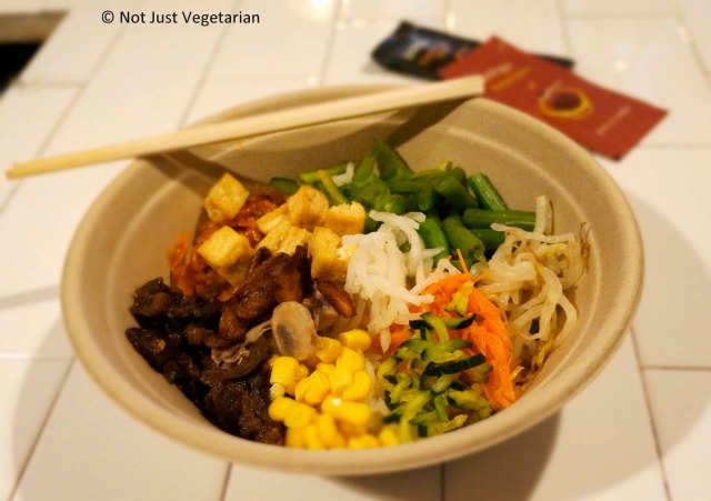 Vegan Bibimbap at Make-your-own Bibimbap by Bibimbap Backpackers at Take 31 in NYC