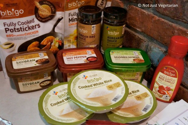 Bibigo products on display at Take 31 in NYC