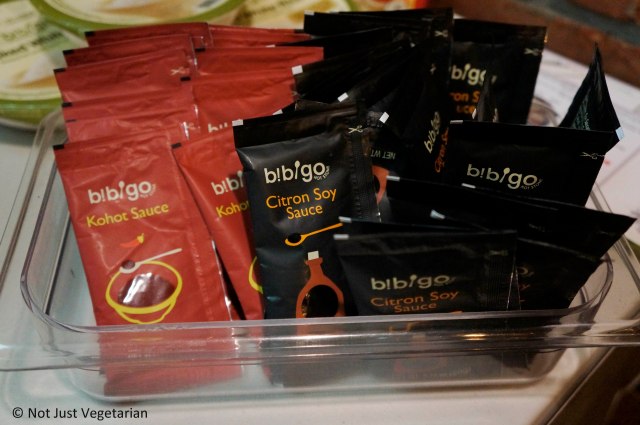 Sauces for Bibimbap at Make-your-own Bibimbap by Bibimbap Backpackers at Take 31 in NYC