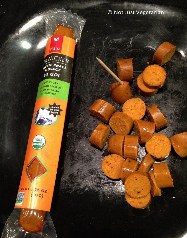 Vegan snack sausage by Viana at The Seed 2013 in NYC