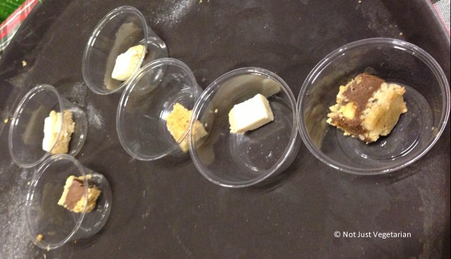 Vegan chocolate hazelnut torte and lemon cheesecake from M.O.B at The Seed 2013 in NYC