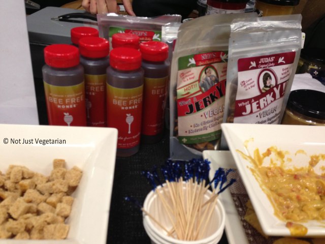Bee Free Honee and Vegan Queso (from Vegan Bodega) at The Seed 2013 in NYC