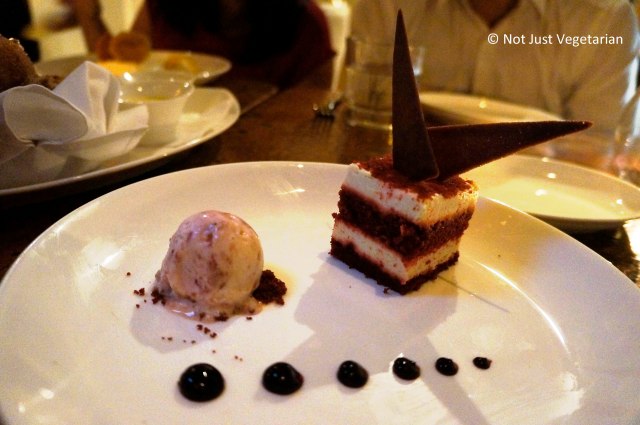 Red velvet cake at Greenwich Project NYC