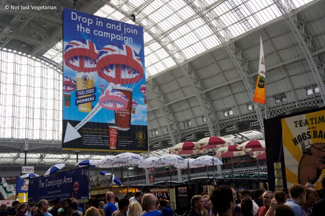 At the Great British Beer Festival (GBBF) 2013 in London