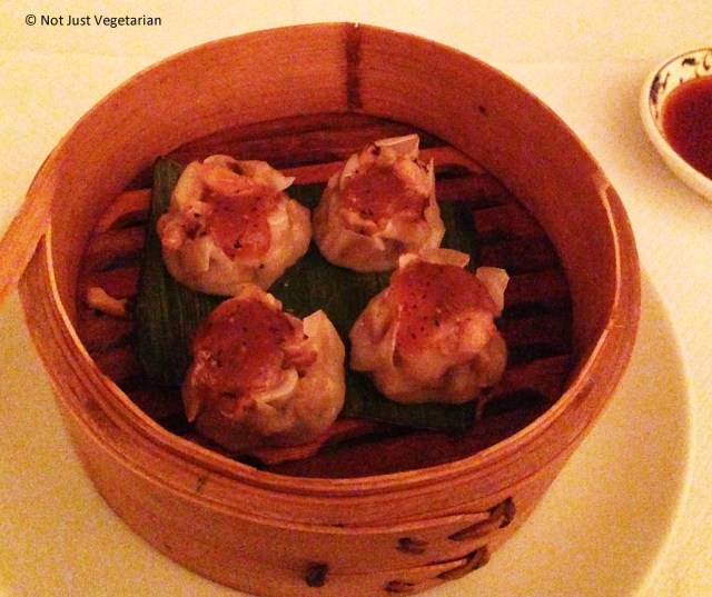 Black Cod and prawn shumai with pepper miso at E & O in Notting Hill London
