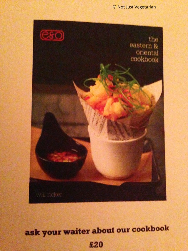 Eastern and Oriental (E & O) cook book at E & O in Notting Hill London