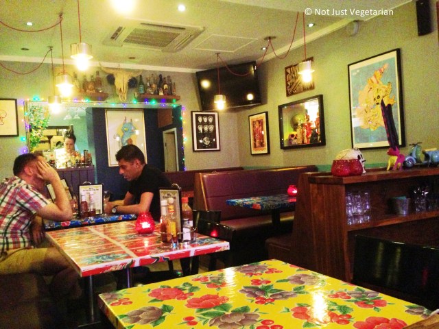 Inside El Camion Mexicano in Soho, London