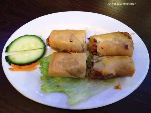 Vegetarian Spring Rolls at Com Viet in London