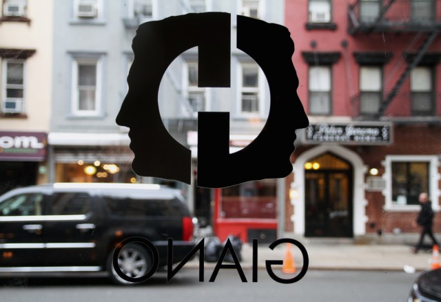 Giano NYC's Logo of Janus - the two faced Roman God, Photo courtesy Giano restaurant 