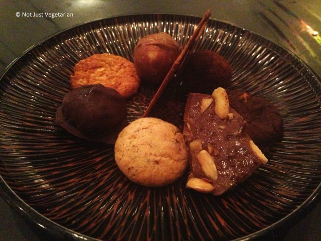 Assorted cookie and biscuit platter at Kopapa in London