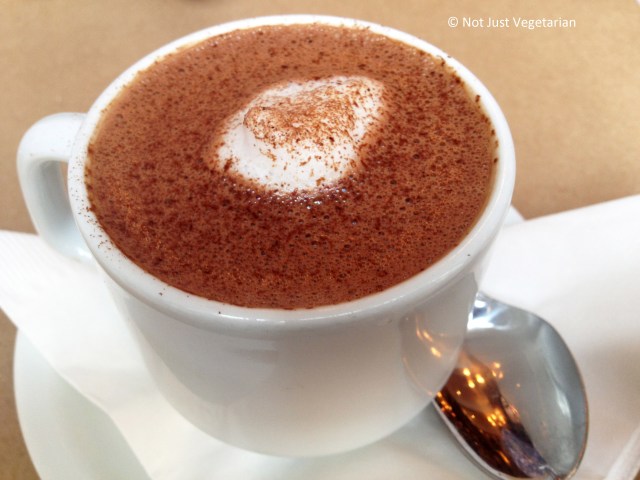 Hot chocolate (single source chocolate from Venezuela) at LA Burdick in NYC