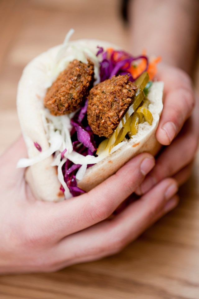Falafel in pita at Pilpel, London