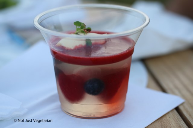 Berry and elderflower jelly and clotted cream from Plum + Spilt Milk at Taste of London 2014